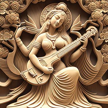 3D model Saraswati (STL)